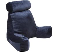Bananair - Coussin de Lecture Doux & Confortable - Soutien Dorsale Optimale - Accoudoirs Pratiques et Assise Ergonomique - Oreiller/Fauteuil de Lecture (Bleu)
