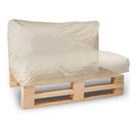 Bananair Coussin Palette Déhoussable, Tissu Imperméable et Anti-UV - Coussin 120x60 cm (Beige)