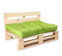 Bananair - Coussin Palette Extérieur Confortable - Tissu Résistant, Anti-UV & Déperlant - Coussin Salon de Jardin Extérieur, Balcon, Terrasse (Assise, 120 x 80 cm, Vert)