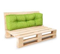 Bananair - Coussin Palette Extérieur Confortable - Tissu Résistant, Anti-UV & Déperlant - Coussin Salon de Jardin Extérieur, Balcon, Terrasse (Dossier, 120 x 40 cm, Vert)