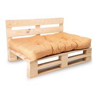 Bananair - Coussin Palette Extérieur Confortable - Tissu Résistant, Anti-UV & Déperlant - Coussin Salon de Jardin Extérieur, Balcon, Terrasse (Assise, 120 x 80 cm, Orange)