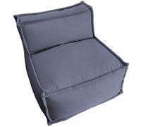 Bananair - Méridienne Pouf Salon & Chambre 100% Confort - Fauteuil Pouf, Bean Bag avec Rembourrage Flocons de Mousse - Idéal pour Salon, Chambre, Coin Cosy (Gris Foncé)