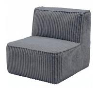 bananair - Module Central Déhoussable en Velours Côtelé (Gris Foncé) | Modulable, Déhoussable, Tissu OEKO-TEX, Toucher Doux, Assise Confortable