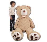 Bananair Nounours GEANT XXL, Peluche Teddy Bear Immense, pour Anniversaires, Noel, Enfants,Fete (Beige, 260cm)