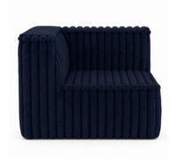 bananair - Pouf d'angle Déhoussable en Fourrure Synthétique (Bleu foncé) | Modulable, Déhoussable, Tissu OEKO-TEX, Toucher Doux, Assise Confortable