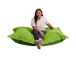 bananair Pouf Extérieur Imperméable Géant - Confortable, Polyvalent, Anti-UV, Déhoussable - Pouf XXL de Jardin - Gros Coussin Extérieur Garni de Mousse - 180 x 140 cm - Vert