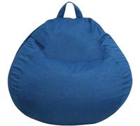 Bananair - Pouf Poire Confortable Rembourré en Mousse, Idéal pour Salon, Chambre ou Coin Cosy - Housse Lavable en Machine, Pouf Facile à Transporter, Parfait pour Enfant (80x70 cm, Bleu)