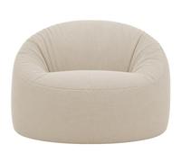bananair - Pouf Poire Géant Velours Côtelé, Déhoussable, Taupe, 100 cm | Velours Fin, Tissu Oeko-Tex, Remplissage Mousse
