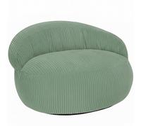 Bananair - Pouf Salon & Chambre en Velours Côtelé - Pouf Fauteuil XXL Doux & Élégant - Housse Lavable en Machine - Idéal Salon, Chambre Adulte, Ado (110x100cm, Vert)