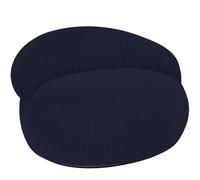 Bananair - Pouf Salon & Chambre en Velours Côtelé - Pouf Fauteuil XXL Doux & Élégant - Housse Lavable en Machine - Idéal Salon, Chambre Adulte, Ado (110x100cm, Bleu Foncé)