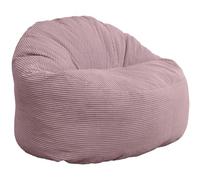 Bananair - Pouf XXL Velours Côtelé - Ultra Confortable, Doux & Élégant - Idéal pour Salon, Chambre ou Coin Cosy - Convient pour Toute la Famille, Enfant, Ado & Adulte (100 cm, Violet Parme)