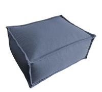 Bananair - Repose Pieds Salon/Chambre, 100% Confort, Remplissage Flocons de Mousse - Ottoman, Tabouret Pouf Élégant & Pratique (Gris Foncé)