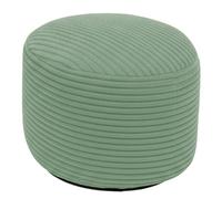 Bananair - Repose Pieds Salon - Housse Lavable, Remplissage Mousse - Tabouret Pouf Élégant, Ottoman Pouf Rond Doux & Confortable (55x30 cm, Vert)