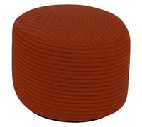Bananair - Repose Pieds Salon - Housse Lavable, Remplissage Mousse - Tabouret Pouf Élégant, Ottoman Pouf Rond Doux & Confortable (55x30 cm, Rouge Brique)