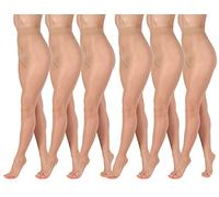 BANANALU Collants souples sans orteils 15 deniers transparents à bout ouvert, L