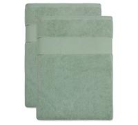 BANANALU Lot de 2 serviettes de sauna XL - XXL 100 x 180 cm - 100 % coton - 600 g/m² - Vert clair 14-5706 - 100 x 180 cm - 600 g/m²
