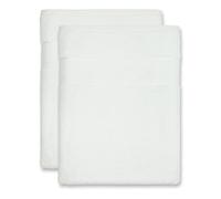 Bananalu Lot de 2 serviettes de sauna XL - XXL - 100 x 180 cm - Qualité 100 % coton 600 g/m² - Blanc - 100 x 180 cm - 600 g/m²