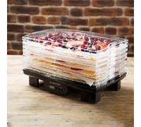Klarstein Bananarama Déshydrateur alimentaire (minuterie, 40°-70°C, 550W, 6 étages, écran LCD) - noir