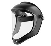 Bananaww Écran Facial Intégral Visière Transparente Anti-Projection Léger Harnais Réglable Meuleuse Disqueuse Coupe Sablage Polissage