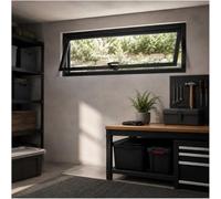 Bananaww Fenêtre rectangulaire pivotante à 360° en métal avec vitrage Opaque丨fenêtre à battant pivotante, Hublot Rond en Alliage D'aluminium pour Salle De Bain, Chambre Et Salon