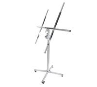 Bananaww Lève-Plaque placo 13 Ft capacité 150 lbs avec Bras télescopique Rotatif 360°, Roues verrouillables et treuil Frein pour Pose Plafond et Mur incliné par Une Seule Personne Facile