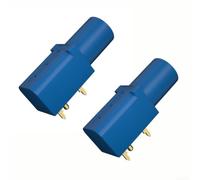 Banane 4mm Nickelée PA Nylon CAT II 1000V Banane 4mm Nickelée(blue) | Soudure pour robuste, connexion sûre, pour idéal multimètres, testeurs tension, circuits généraux