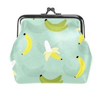 Banane Motif sans Couture Porte-Monnaie Vintage Pochette Boucle Pochette Kiss-Lock Changement Sac à Main Fermoir Fermeture Portefeuilles pour Femmes Fille