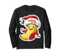 Banane Noël Père Noël Amusant Jeu de Mots Blague Noël Manche Longue