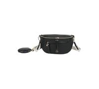 Banane noire unie avec logo iconique sur le devant et des petites poches