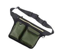Banane pour Accessoires avec Sangle de Taille réglable, Green | Corps en PU, compartiment supérieur zippé et deux poches, pour l ' organisation des petits accessoires de golf