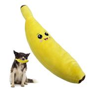 Banane pour chiens qui couinent - Jouet pour chiens de luxe - Jouet jaune Fliyeong Plan en peluche - Jouet bananier pour chiens