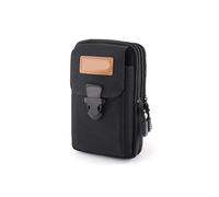 Banane pour Téléphone Sac Banane Multifonction en Cuir PU for Homme, Sacoche décontractée for téléphone Portable, Pochette for Voyage en Plein air, Ceinture de Sport(L-3 Layer)