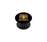 Banane rétro drôle Meme Let Us Go Banana Rocker Bananes PopSockets PopGrip Adhésif
