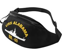 Banane Sac À Dos Uss Alabama Bb 60 Multifonction Sac Poitrine Avec Prise Casque Fanny Pack Pour Outdoor Activités Vie Quotidienne 14X35Cm