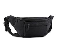 Banane Unisexe, pour Voyage, Marche, Course, randonnée, Cyclisme, téléphone, Portefeuille, Facile à Porter, Noir, One Size, Tendance