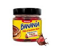 BANANIA pâte à tartiner duo cacao-fraise 200g