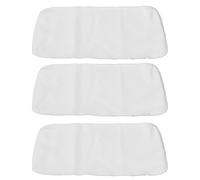 banapoy 3Pcs 4 Couches Coton Biologique Non Blanchi pour Compresses D'Huile Ricin, Coussinets Réutilisables à l'huile de Ricin pour Compresses Chaleur, Flanelle Coton à l'huile de Ricin