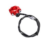 banapoy Bouton de Commutation D'arrêt de Démarrage de Moteur de Moto, Bouton de Commutation de Mise à Mort de Vélo de saleté Universel pour CRF XR CR Hawk 125 230 250 300 450 650 (rouge)