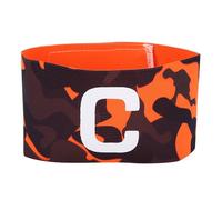 banapoy Brassard Capitaine Football, Brassard élastique Ajustable en Nylon pour Joueurs Football et Basketball, Insigne Protection pour L'entraînement des équipes Jeunes et Adultes (Orange)