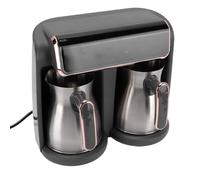 banapoy Cafetière Turque à Double Pot, Cafetière électrique, Machine à café électrique Turque et Grecque, en Acier Inoxydable et Chauffe-lait pour la Maison et le Bureau