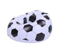 banapoy Chaise Ballon Football Gonflable, canapé Gonflable Portable Confortable et Résistant l'usure en PVC avec Un Design Noir et Blanc Unique, pour Salon, Chambre à Coucher Balcon