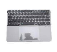 banapoy Clavier Bluetooth avec pavé Tactile, Pliable, 64 Touches, Clavier Rechargeable, Frappe Silencieuse, pour Ordinateur Portable, Tablette, Smartphone (Gray)