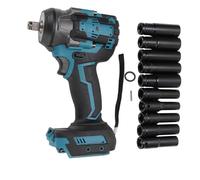 banapoy hocs sans Fil, Moteur sans Balais Pilote électrique ynamométrique élevée Alimentée par Batterie 810N.m 1/2 Pouces pour Retrait des écrous Pneu, Prise 10 à 19mm, Lumière LED
