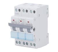 banapoy Commutateur Transfert Puissance Manuel 3P, Montage sur Rail DIN 63 A 400 V, Protection contre Courts-circuits de Surcharge pour Système électrique Générateur Domestique RV