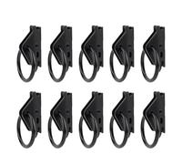 banapoy E Track O Ring Tie Down Anchors, 10pcs Tournure Lourde E Système de Rail de Track, 2500lbs Limite de Chargement, pour les Camions, les Remorques, le Ramassage, Plates-formes