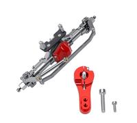 banapoy Essieu Avant en Aluminium adapté pour Chenille 1/10 RC (Silver) | Pièces de Mise à Niveau de L'essieu Avant RC avec Roulements Plus Grands et Engrenage à Pignon Haut