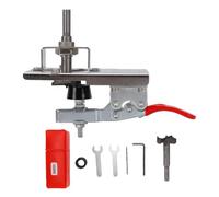 banapoy Gabarit de Charnière Invisible 35 Mm, Guide de Perçage pour Charnière de Meuble en Alliage D'aluminium, Kit D'installation de Porte for Portes de Meubles en Bois et Armoires