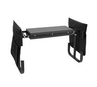 banapoy Genouillère et Siège de Jardin, Banc de Tabouret de Jardin Portable à Hauteur Réglable avec 2 Grands Sacs à Outils, Tabouret de Jardinage Pliable, Coussin à Genoux Doux (Black)