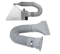 banapoy Kit de Tuyau D'extension D'échappement pour Cabine de Pulvérisation de L'aérographe, 67" de Stand Spray Peinture de Passe-temps Flexible Kit de Tuyau avec Adaptateur Plat