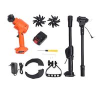 banapoy Mini Motoculteur sans Fil, 4 Dents en Acier au Manganèse, Profondeur Travail de 10 Cm, Cultivateur électrique pour Le Jardinage, avec Batterie de 1,5 Ah et Poignée Pliable (Prise UE)